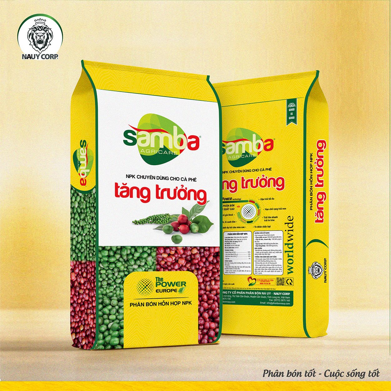 PHÂN BÓN NPK NA UY SAMBA TĂNG TRƯỞNG