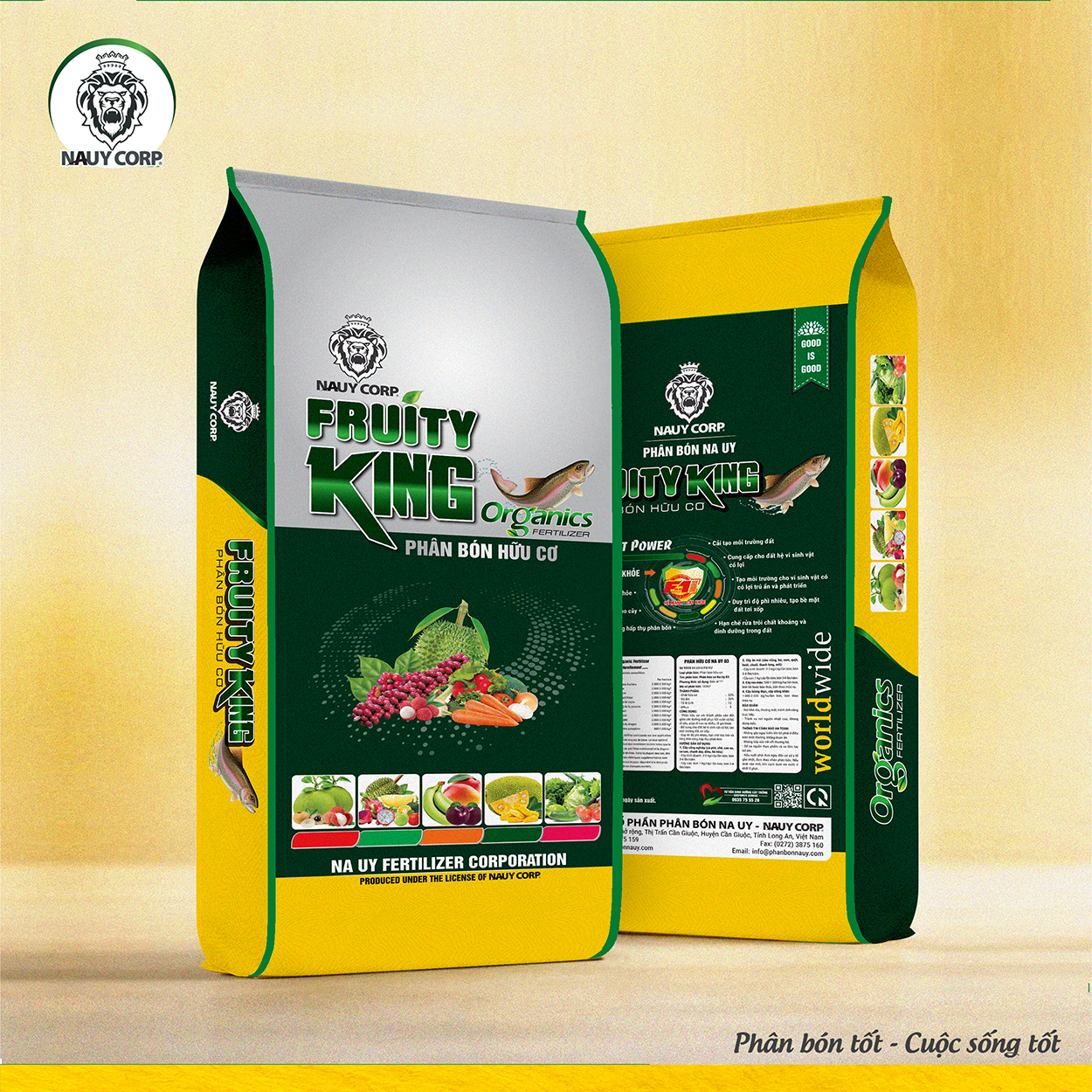 PHÂN BÓN HỮU CƠ NA UY FRUITY KING
